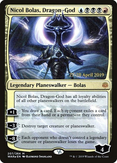 Nicol Bolas, Dragon-God (Promos: Prerelease Cards) Near Mint Foil