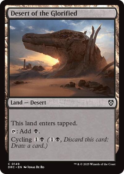 Desert of the Glorified (Commander: Aetherdrift) Near Mint