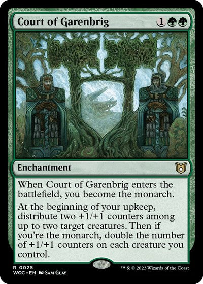Court of Garenbrig (Commander: Wilds of Eldraine) Light Play Foil