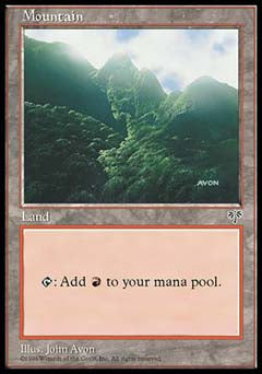 Mountain (Mirage) Damaged / Poor