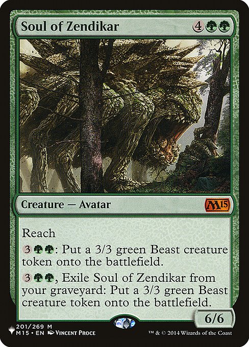 Soul of Zendikar (The List) Near Mint