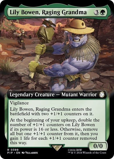 Lily Bowen, Raging Grandma (Extended Art) (Universes Beyond: Fallout) Light Play