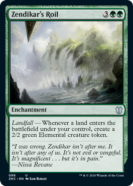 Zendikar's Roil (Commander 2020 Zendikar Rising) Light Play