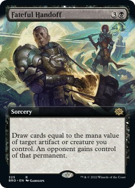 Fateful Handoff (Extended Art) (The Brothers' War) Light Play Foil