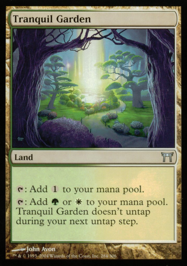 Tranquil Garden (Champions of Kamigawa) Near Mint Foil