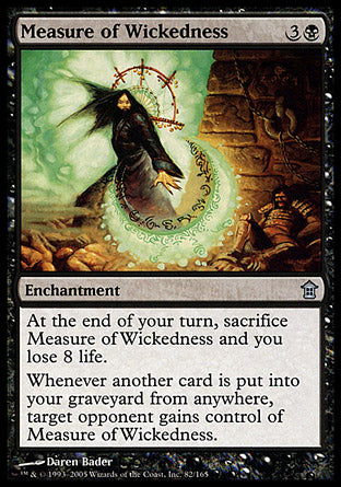 Measure of Wickedness (Saviors of Kamigawa) Near Mint Foil
