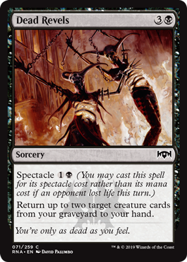 Dead Revels (Ravnica Allegiance) Light Play Foil