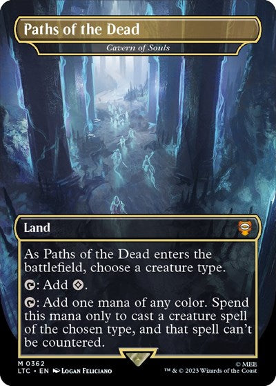 Paths of the Dead - Cavern of Souls (Commander: The Lord of the Rings: Tales of Middle-earth) Light Play Foil