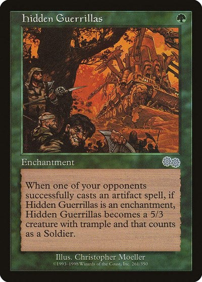 Hidden Guerrillas (Urza's Saga) Light Play