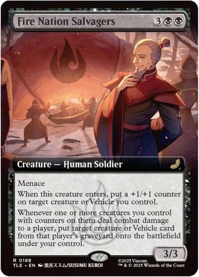 Fire Nation Salvagers (Extended Art) (Avatar: The Last Airbender: Eternal-Legal) Light Play Foil