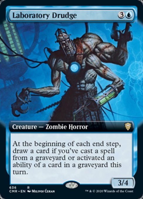Laboratory Drudge (Extended Art) (Commander Legends) Light Play