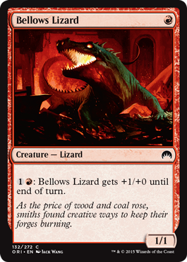 Bellows Lizard (Magic Origins) Light Play Foil