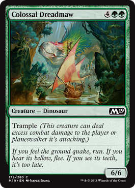 Colossal Dreadmaw (Magic 2019 Core Set) Light Play