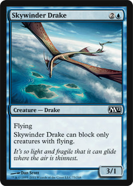 Skywinder Drake (Magic 2012 Core Set) Medium Play Foil