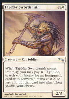 Taj-Nar Swordsmith (Mirrodin) Heavy Play Foil