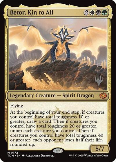 Betor, Kin to All (Promo Pack: Tarkir: Dragonstorm) Light Play Foil