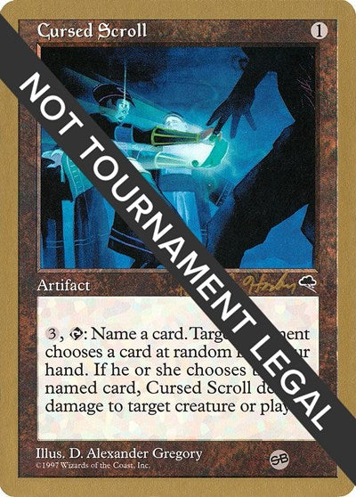 Cursed Scroll - 1998 Brian Hacker (TMP) (SB) (World Championship Decks) Medium Play