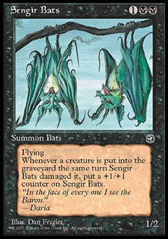 Sengir Bats (2) (Homelands) Medium Play