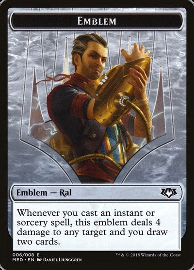 Emblem - Ral, Izzet Viceroy (Mythic Edition: Guilds of Ravnica) Near Mint