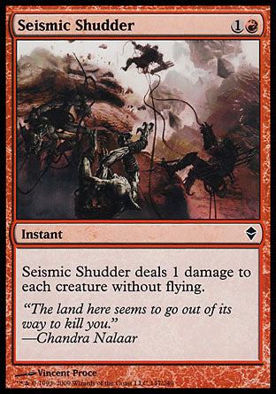 Seismic Shudder (Zendikar) Medium Play Foil