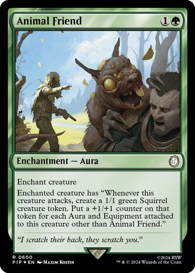 Animal Friend (Surge Foil) (Universes Beyond: Fallout) Light Play Foil