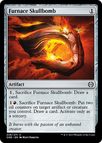Furnace Skullbomb (Phyrexia: All Will Be One) Medium Play