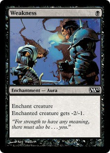 Weakness (Magic 2010 Core Set) Medium Play