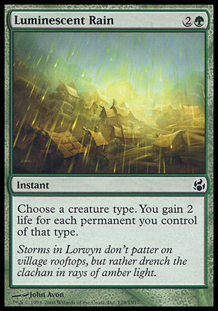 Luminescent Rain (Morningtide) Light Play Foil