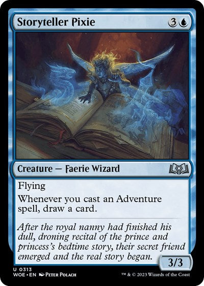 Storyteller Pixie (Wilds of Eldraine) Light Play Foil