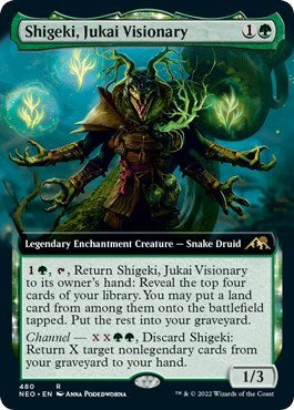 Shigeki, Jukai Visionary (Extended Art) (Kamigawa: Neon Dynasty) Near Mint Foil