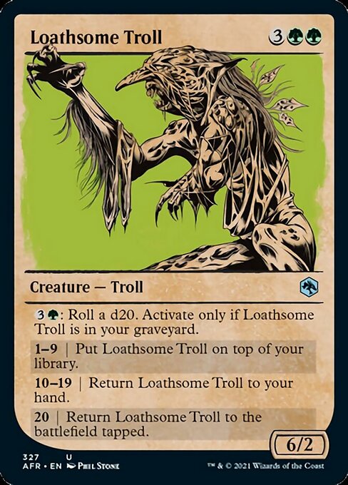 Loathsome Troll (Showcase) (Adventures in the Forgotten Realms) Light Play