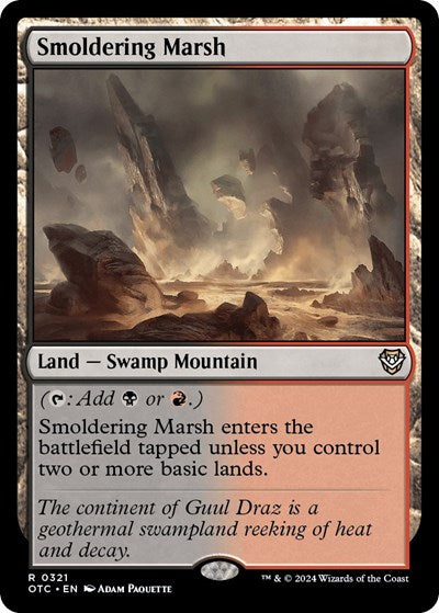 Smoldering Marsh (Commander: Outlaws of Thunder Junction) Near Mint