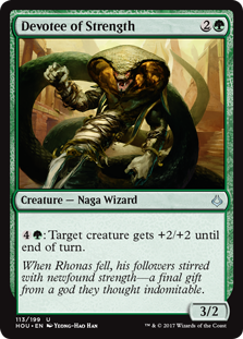 Devotee of Strength (Hour of Devastation) Light Play Foil