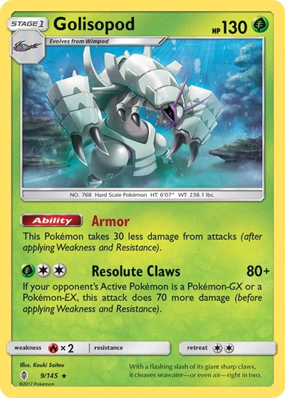 Golisopod (SM - Guardians Rising) Light Play Reverse Holofoil