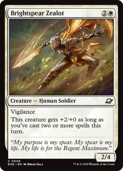 Brightspear Zealot (Edge of Eternities) Light Play Foil