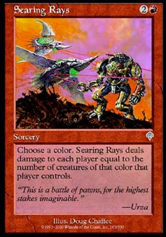 Searing Rays (Invasion) Near Mint Foil