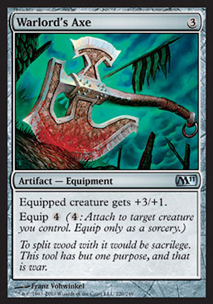 Warlord's Axe (Magic 2011 Core Set) Medium Play Foil