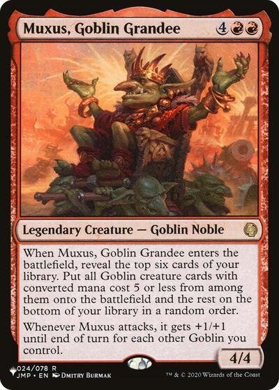 Muxus, Goblin Grandee (The List) Light Play