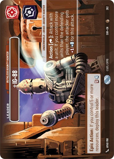 IG-88 Ruthless Bounty Hunter (Showcase) (Spark of Rebellion) Near Mint Foil