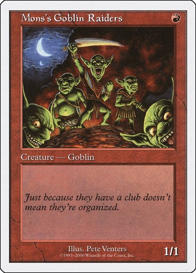 Mons's Goblin Raiders (Starter 2000) Medium Play