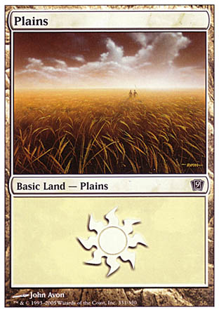 Plains (331) (9th Edition) Heavy Play