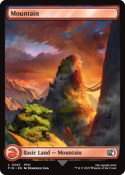 Mountain (0303) (Universes Beyond: FINAL FANTASY) Light Play Foil