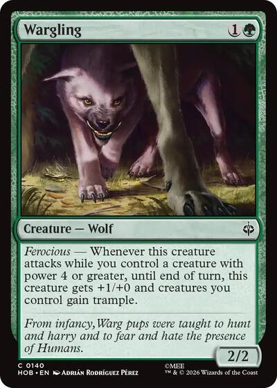 Wargling (The Hobbit) Near Mint Foil
