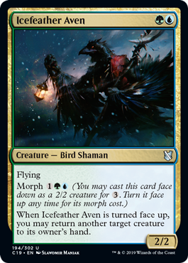 Icefeather Aven (Commander 2019) Light Play