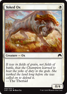 Yoked Ox (Magic Origins) Medium Play Foil