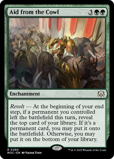 Aid from the Cowl (Commander: March of the Machine) Light Play
