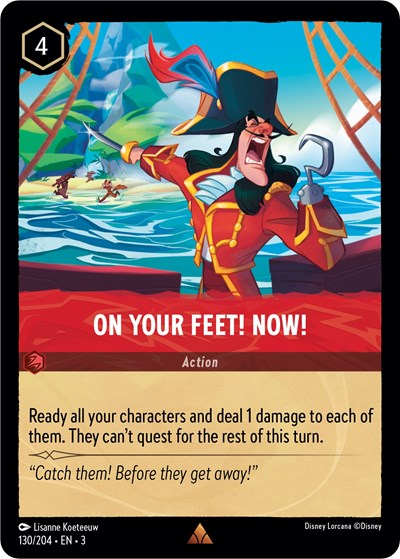 On Your Feet! Now! (Into the Inklands) Near Mint Cold Foil