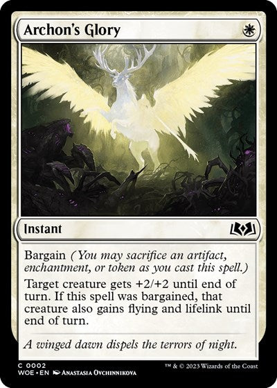 Archon's Glory (Wilds of Eldraine) Medium Play Foil