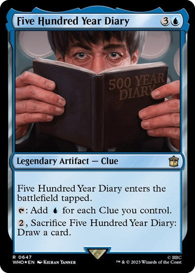Five Hundred Year Diary (Surge Foil) (Universes Beyond: Doctor Who) Light Play Foil