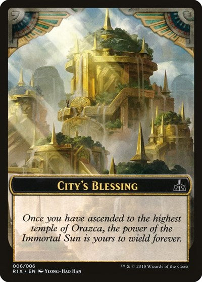 City's Blessing Token (006) (Rivals of Ixalan) Light Play